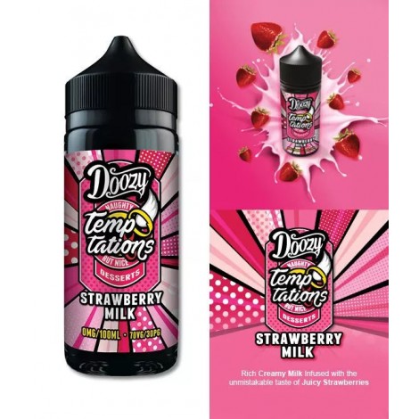 Doozy - Temptations - Strawberry Milk - 100ml